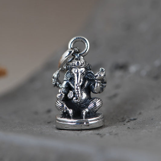 Elephant Trunk God of Wealth Necklace