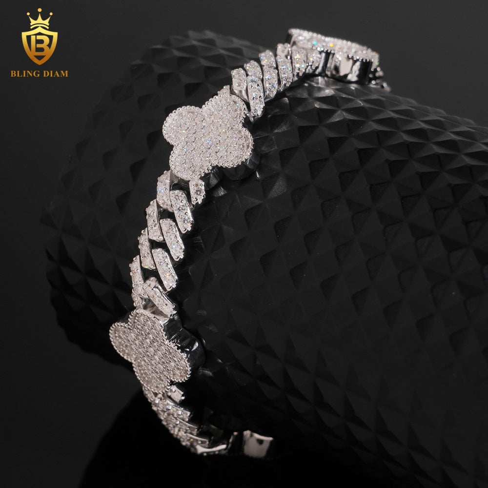 Iced Out Clover Bracelet