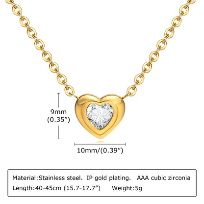 Gold Heart Necklace