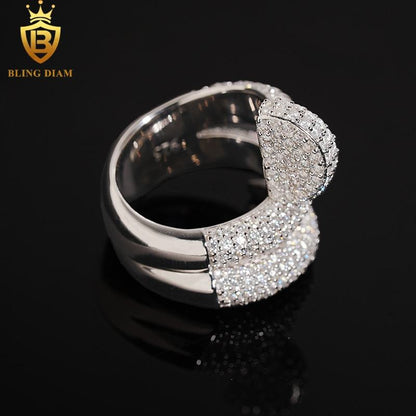 Iced Out Resin Flower Ring