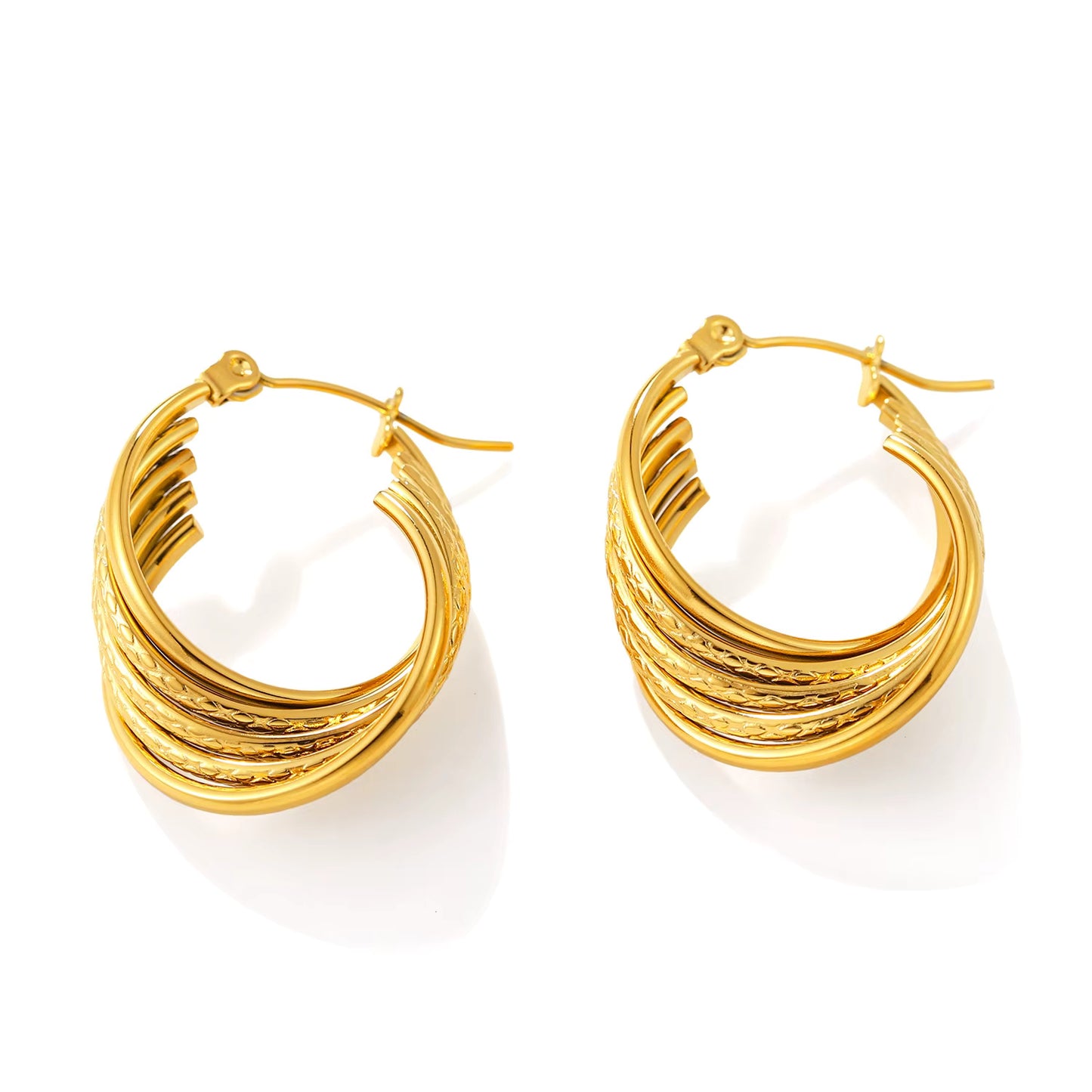 Twisted Hoop Earrings