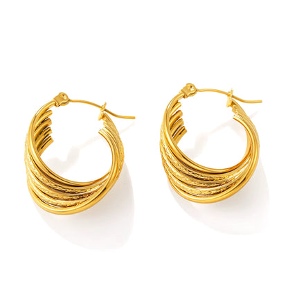 Twisted Hoop Earrings