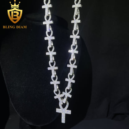 Double With Dainty Cross Chain