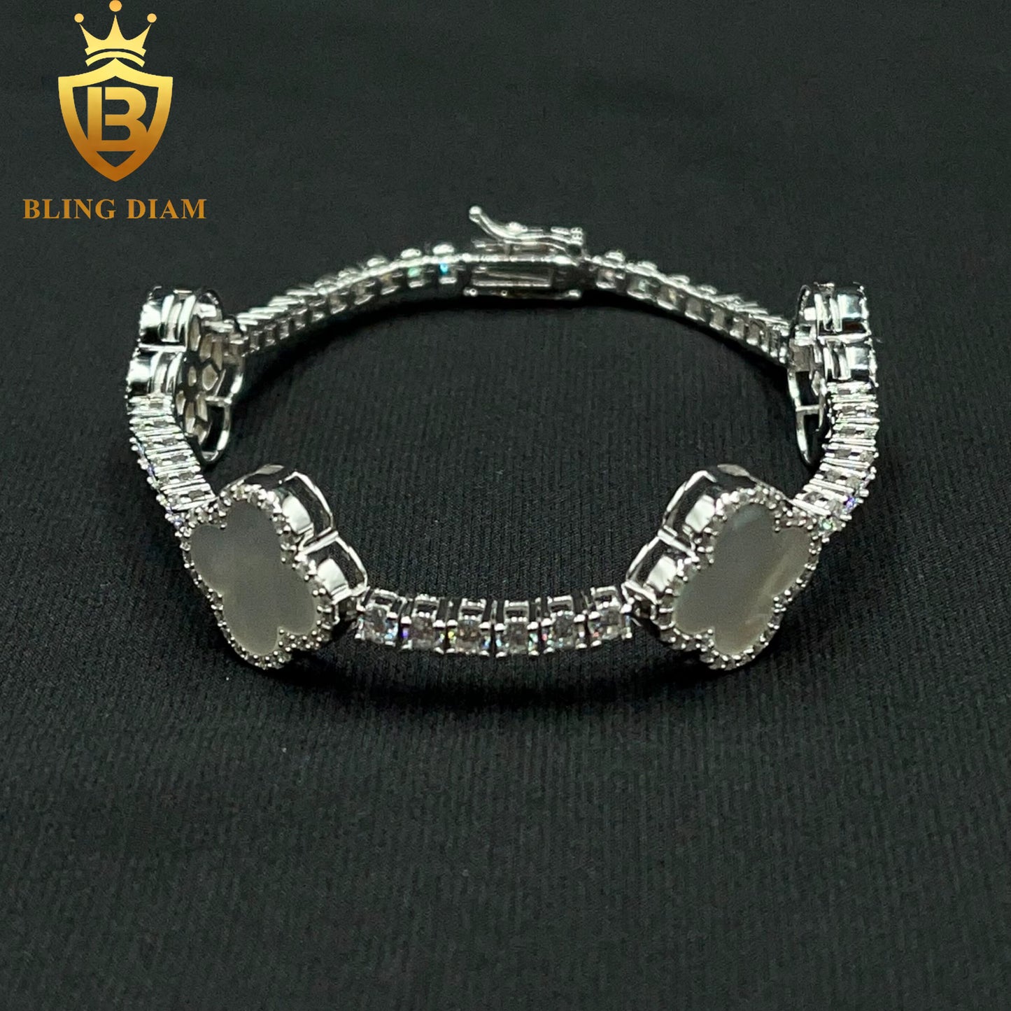 Multicolor Clover Tennis Bracelet