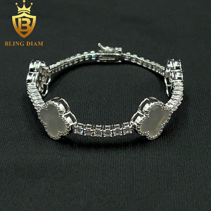 Multicolor Clover Tennis Bracelet