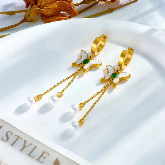Butterfly Tassel Earrings