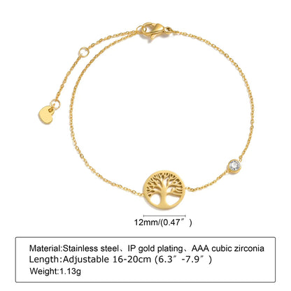 Cross Moon Pendant Geometric Bracelet