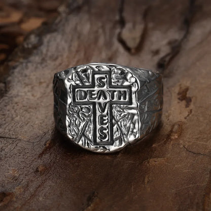 Bold Cross Ring