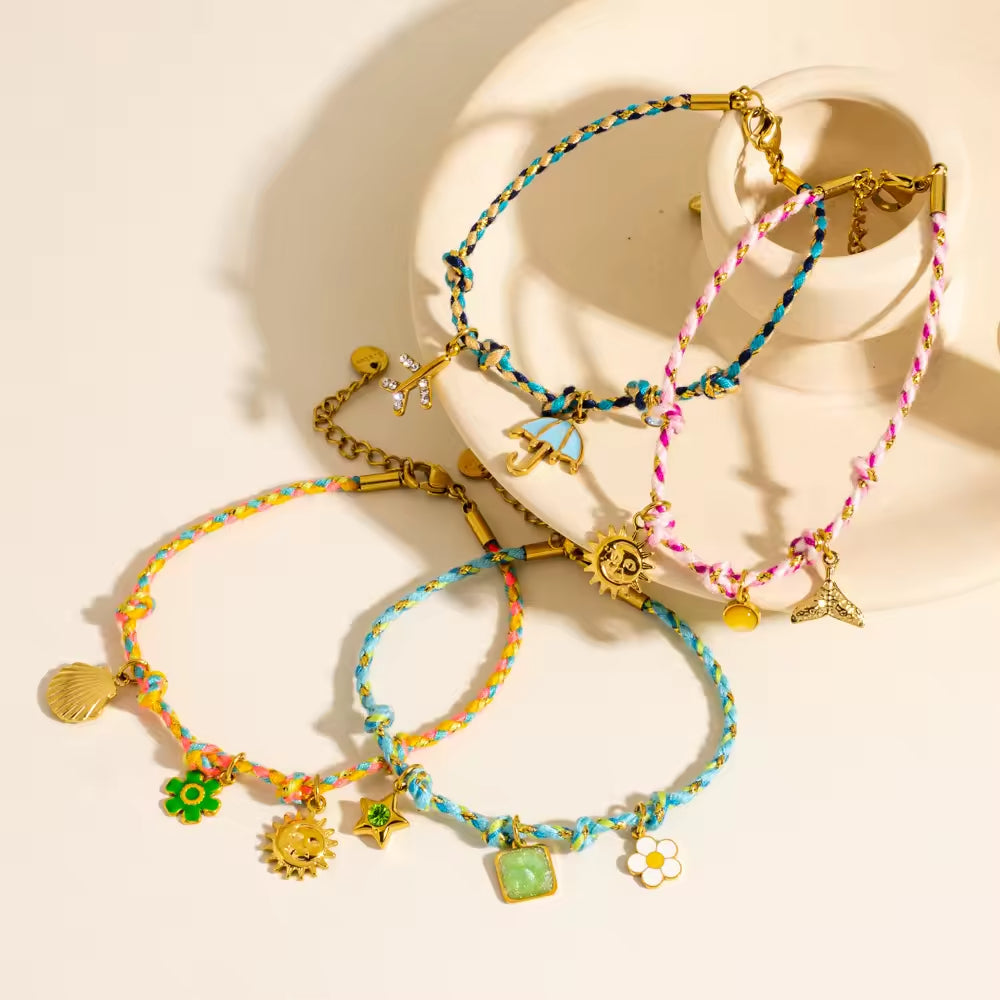 Colorful Braided Rope Bracelet