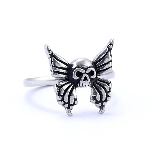 skull butterfly Ring
