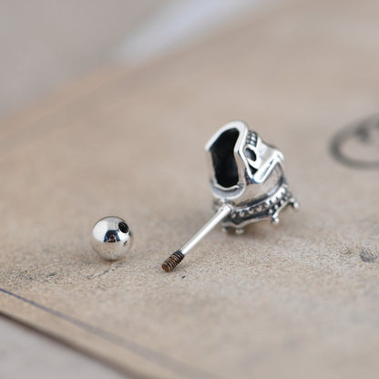Crown Skull Earrings