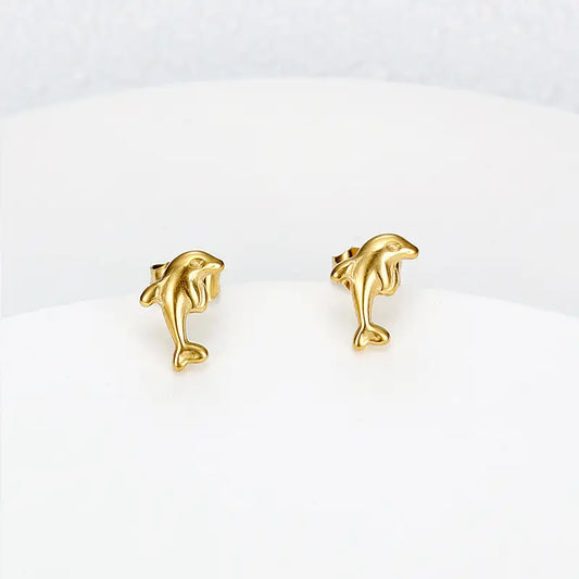 Dolphin Stud Earrings