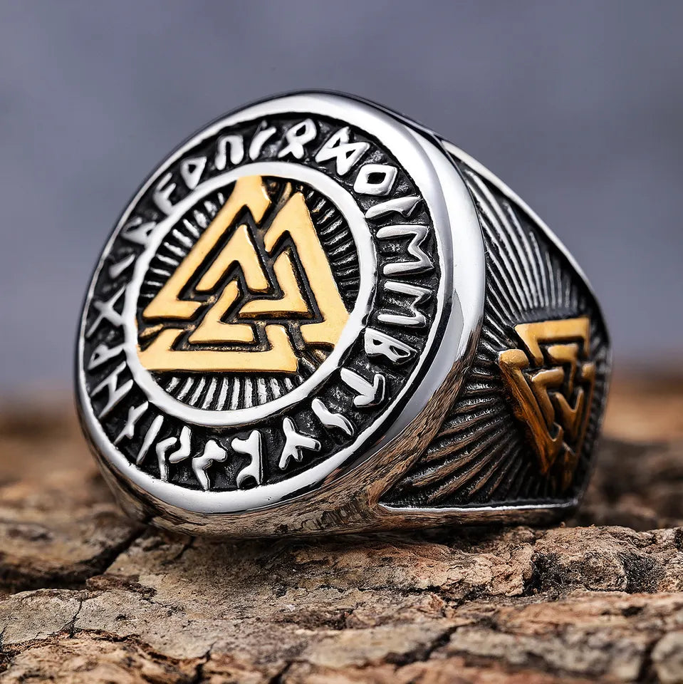 Valknut Amulet Signet Rings