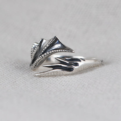 Winged Silver Ring