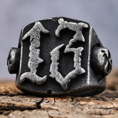 Skull Number 13 Ring