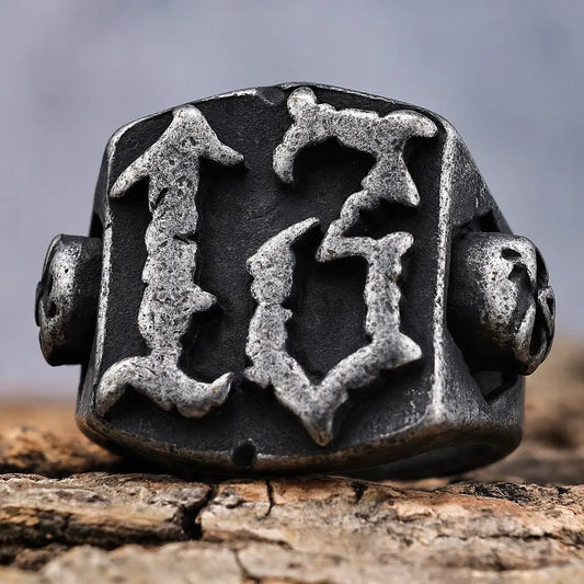 Skull Number 13 Ring