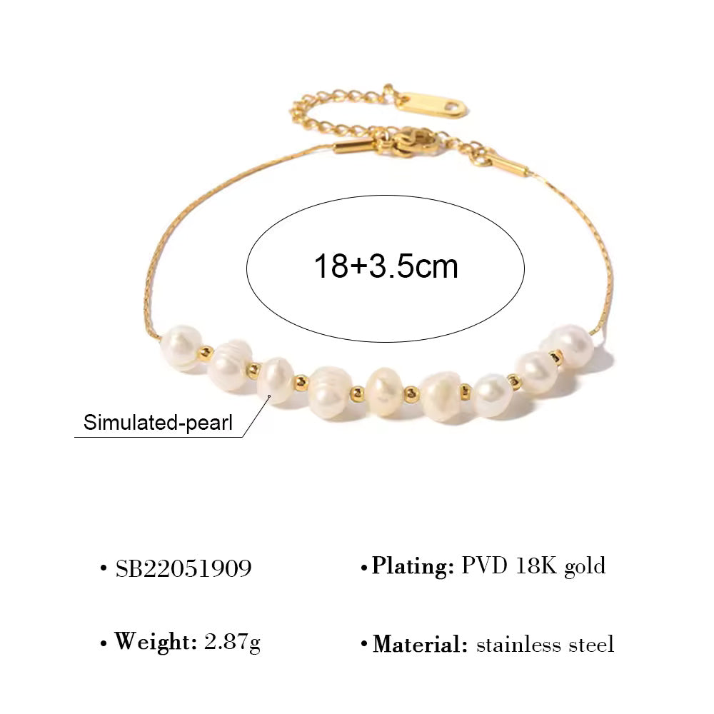 Natural Fresh Water Pearl Bracelet