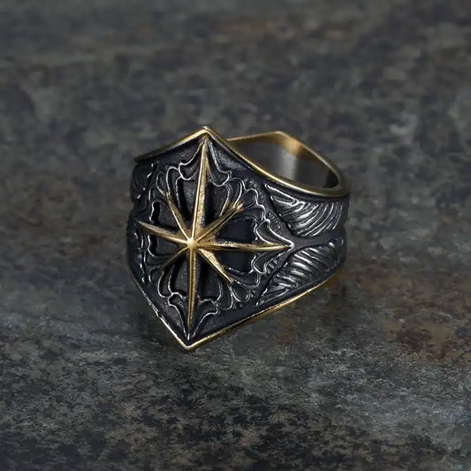 Compass Star Ring