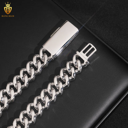 VVS Moissanite Miami Cuban Link Chain