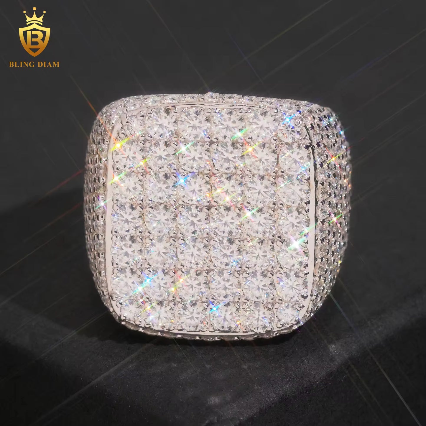 Iced-out ring