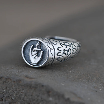 Silver Geometric Ring