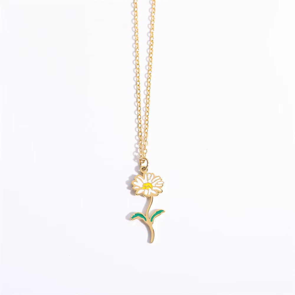 Floral Zodiac Necklace