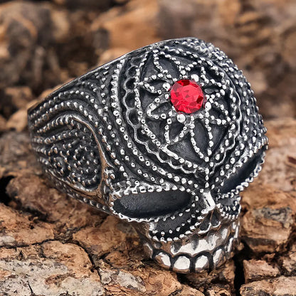 Red Skull Head Rings