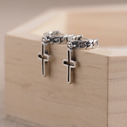 Cross Design Earrings
