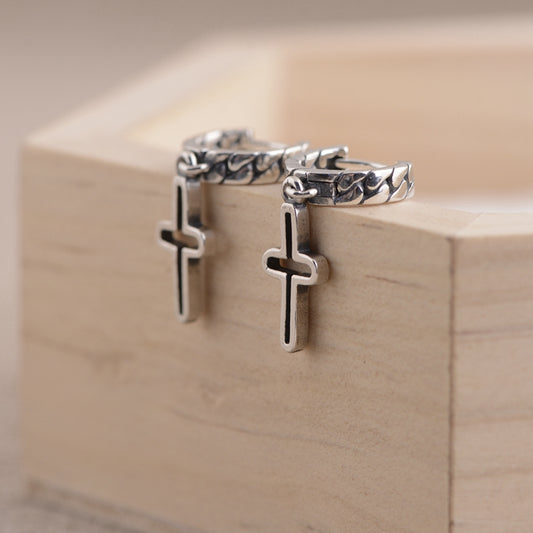Cross Design Earrings