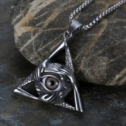 Silver Eye Necklace