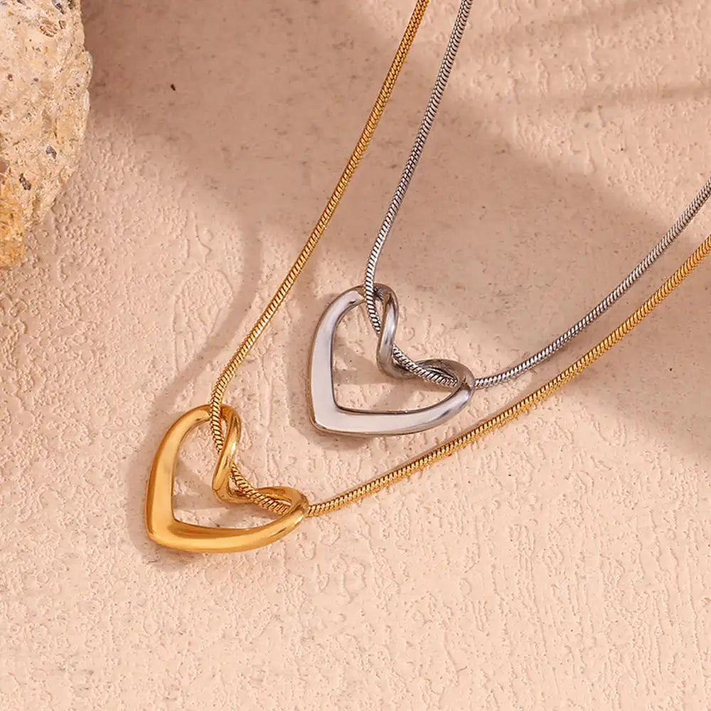 Linked Heart Necklace