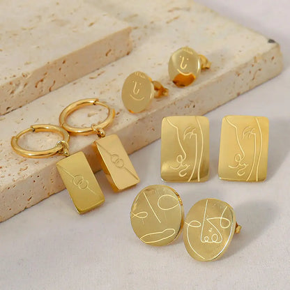Drop Hypoallergenic Chunky Hoop Earrings