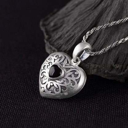 Oil Drop Heart Necklace