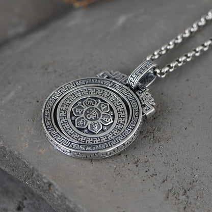 Mantra Rotatable Necklace