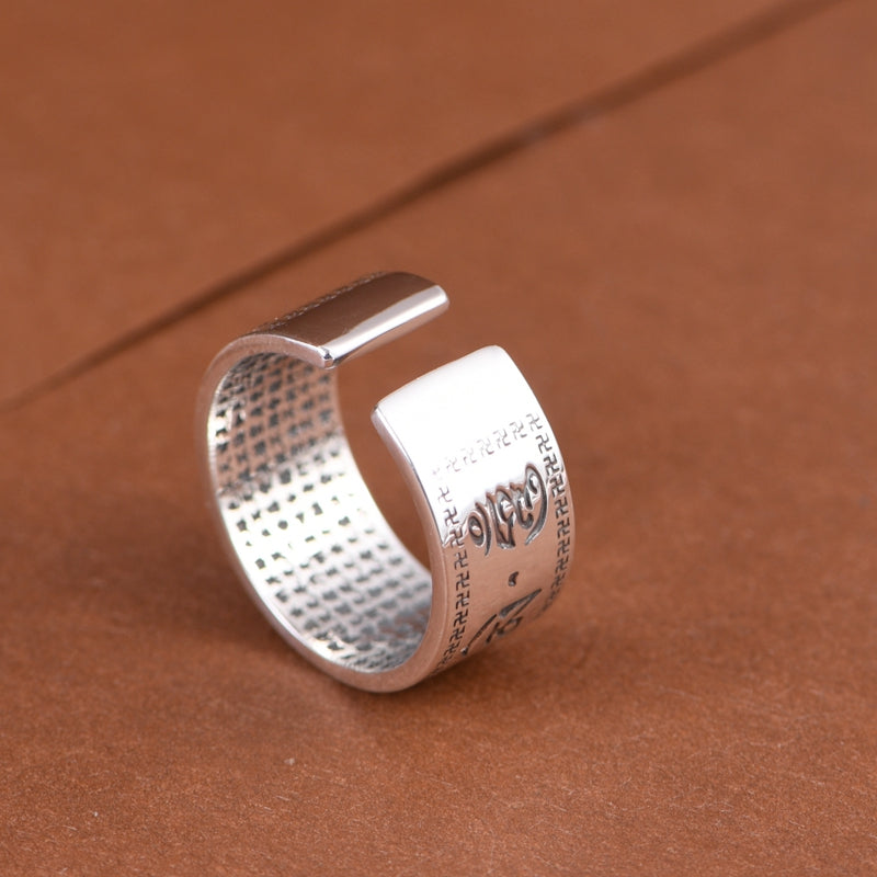 Buddhist Mantra Ring