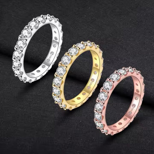 Moissanite Eternity Ring
