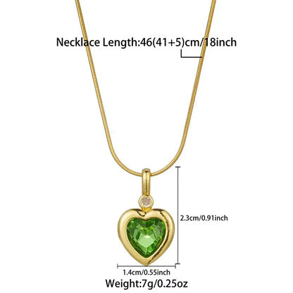 Heart Crystal Necklace