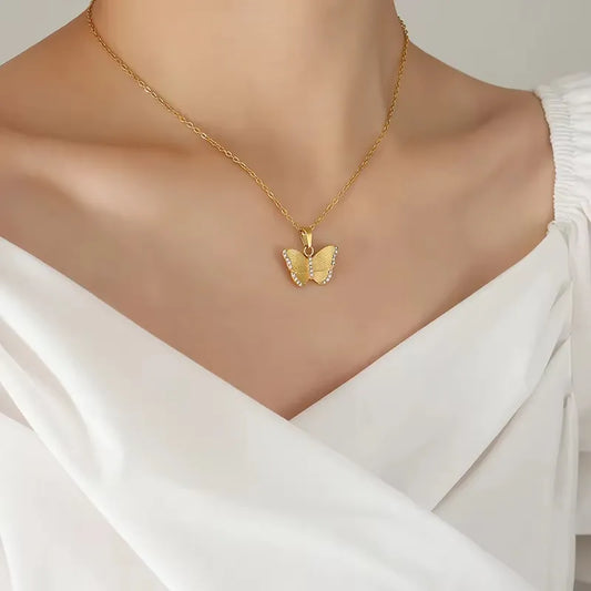 Butterfly Pendant Necklace