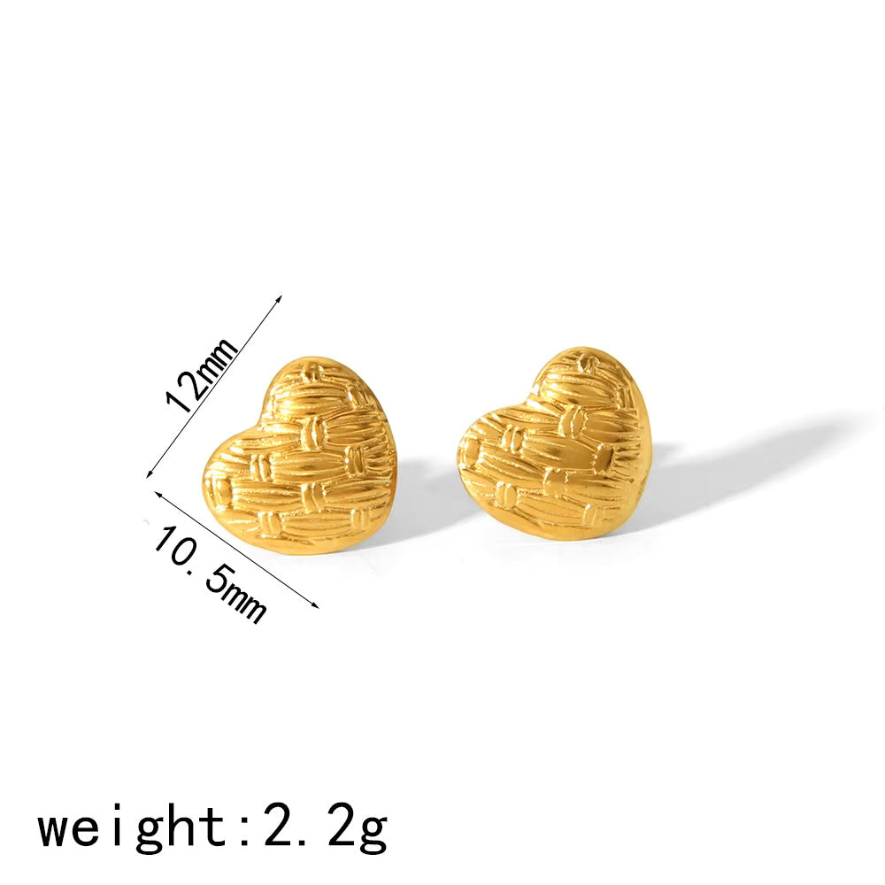 Heart Stud Earrings