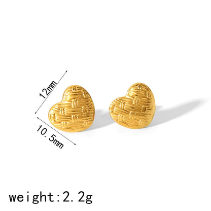 Heart Stud Earrings