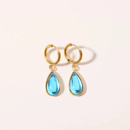 Zircon Drop Earrings