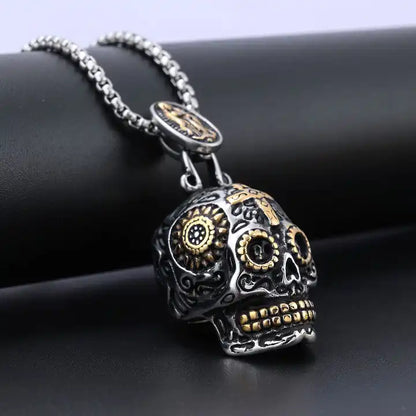 Virgin Mary Skull Pendant