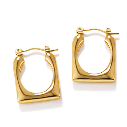 Geometric Gold Earrings