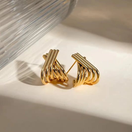 X Shape Earrings