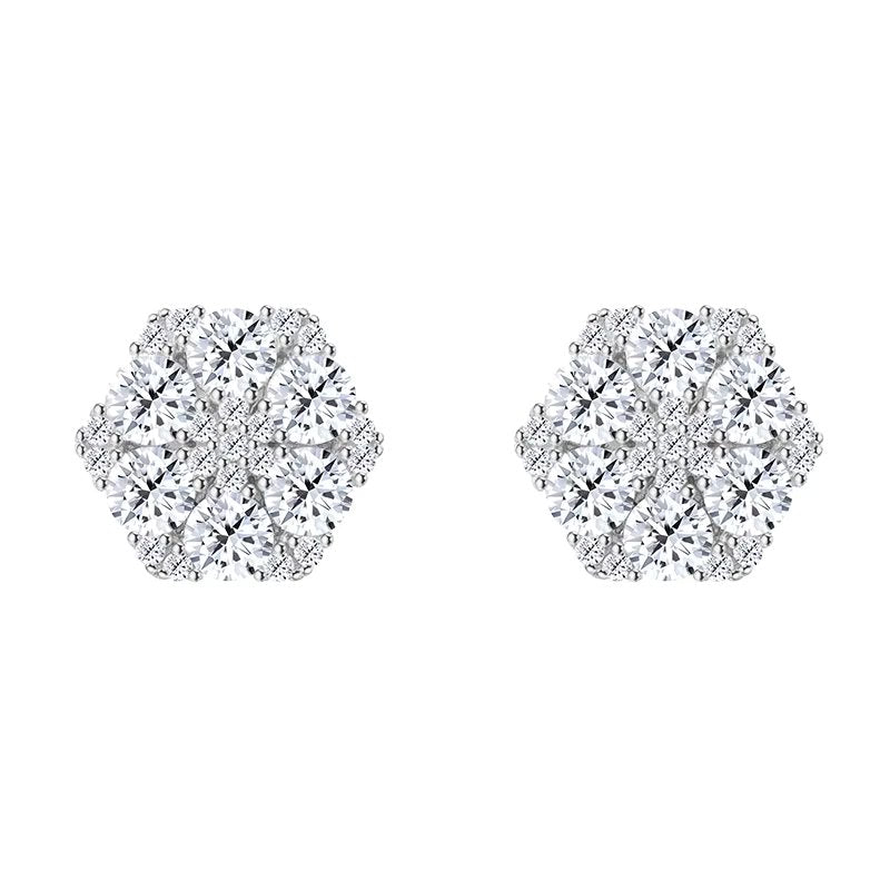 Sparkling Diamond Earrings