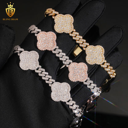 Iced Out Clover Bracelet