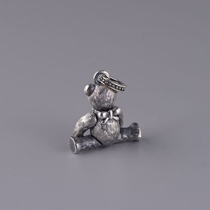 Bow Bear Necklace