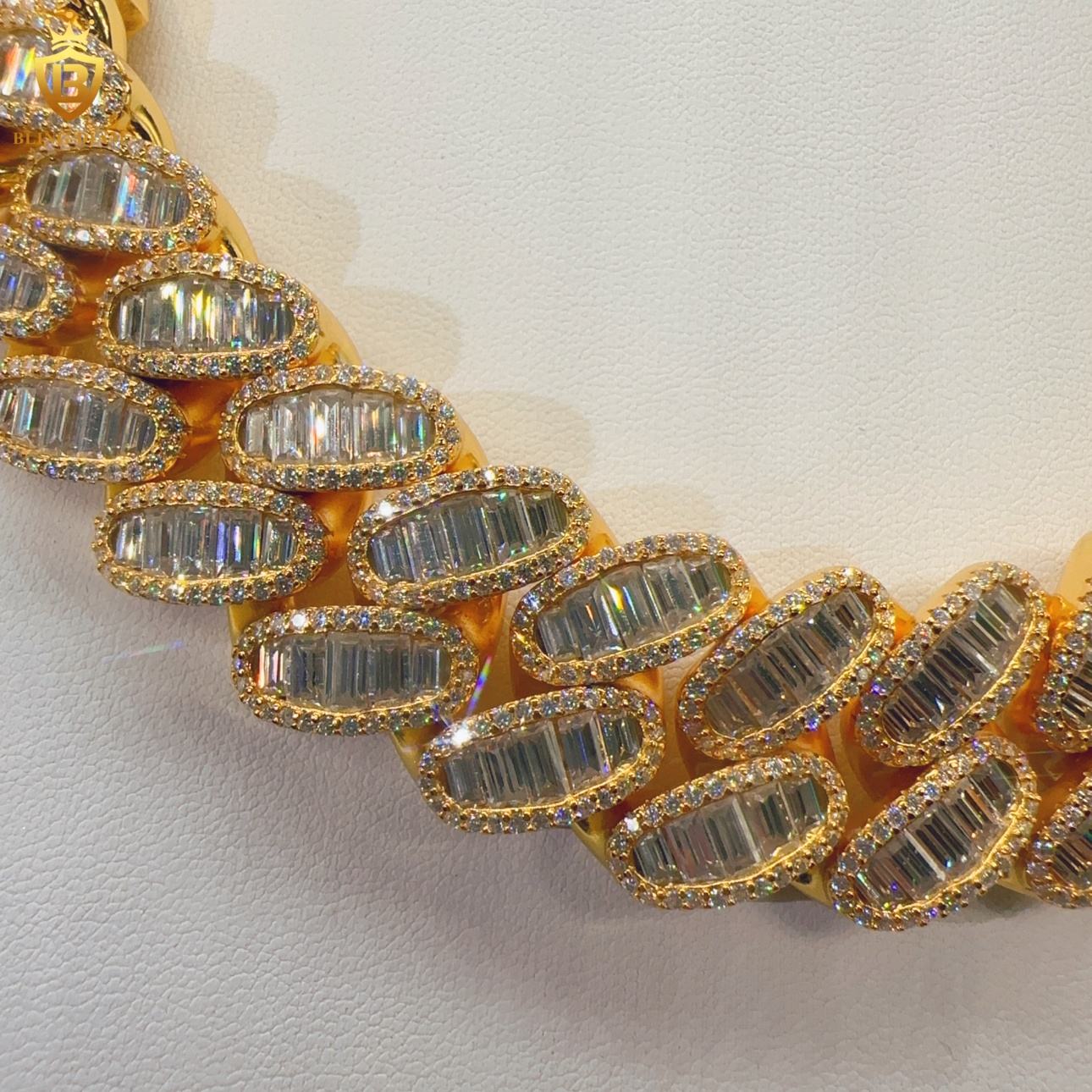 VVS Moissanite 23MM Sterling Silver 925 chain