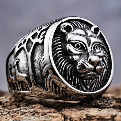 King Lion Head Ring