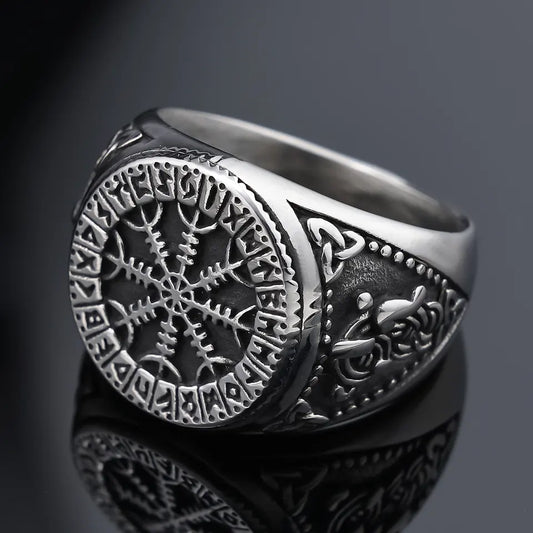 Vegvisir Compass Ring